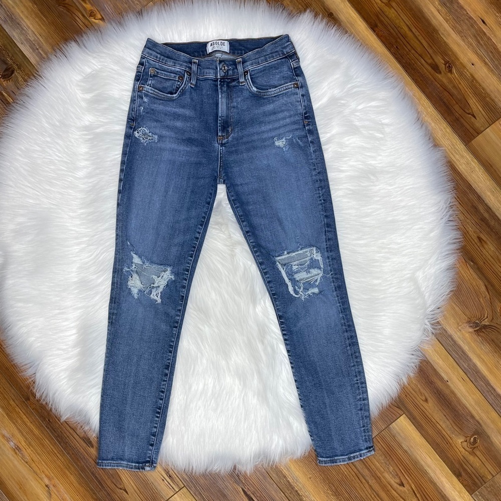 AGOLDE Sophie High Rise Skinny Crop Jeans